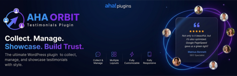 Aha Orbit Testimonials - Plugin